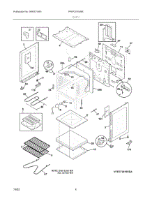03 - Body parts for Electrolux Range FFEF3016VBE from AppliancePartsPros.com