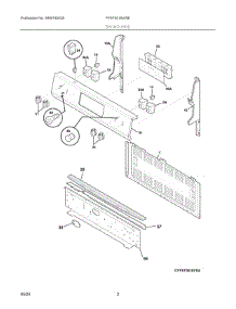 02 - Backguard parts for Electrolux Range FFEF3016VWE from AppliancePartsPros.com