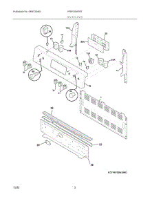02 - Backguard parts for Electrolux Range FFEF3054TBT from AppliancePartsPros.com