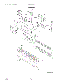 02 - Backguard parts for Electrolux Range FFEF3054TDJ from AppliancePartsPros.com