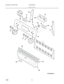02 - Backguard parts for Electrolux Range FFEF3054TDR from AppliancePartsPros.com