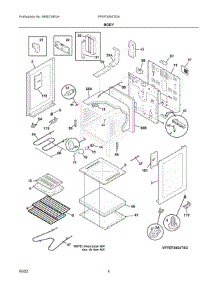 03 - Body parts for Electrolux Range FFEF3054TDS from AppliancePartsPros.com
