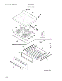 04 - Top / Drawer parts for Electrolux Range FFEF3054TDS from AppliancePartsPros.com