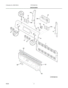 02 - Backguard parts for Electrolux Range FFEF3054TDS from AppliancePartsPros.com