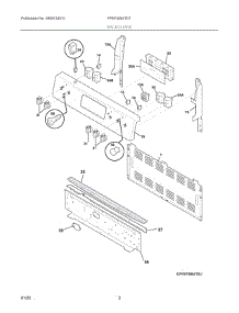 02 - Backguard parts for Electrolux Range FFEF3054TDT from AppliancePartsPros.com