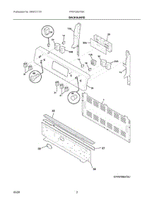 02 - Backguard parts for Electrolux Range FFEF3054TSK from AppliancePartsPros.com