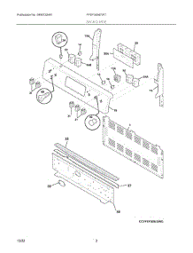 02 - Backguard parts for Electrolux Range FFEF3054TWT from AppliancePartsPros.com
