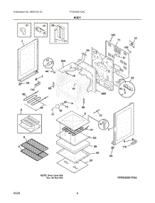 03 - Body parts for Electrolux Range FFEH3051VSC from AppliancePartsPros.com
