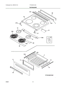 04 - Top / Drawer parts for Electrolux Range FFEH3051VSC from AppliancePartsPros.com