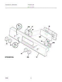 02 - Backguard parts for Electrolux Range FFEH3051VSE from AppliancePartsPros.com