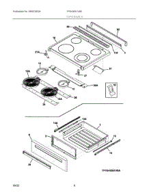04 - Top / Drawer parts for Electrolux Range FFEH3051VSE from AppliancePartsPros.com
