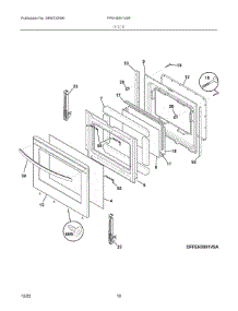 05 - Door parts for Electrolux Range FFEH3051VSF from AppliancePartsPros.com