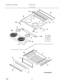04 - Top / Drawer parts for Electrolux Range FFEH3051VSF from AppliancePartsPros.com