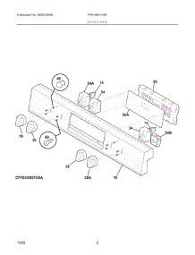 02 - Backguard parts for Electrolux Range FFEH3051VSF from AppliancePartsPros.com