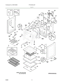 03 - Body parts for Electrolux Range FFEH3054USF from AppliancePartsPros.com