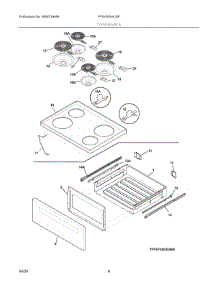 04 - Top / Drawer parts for Electrolux Range FFEH3054USF from AppliancePartsPros.com