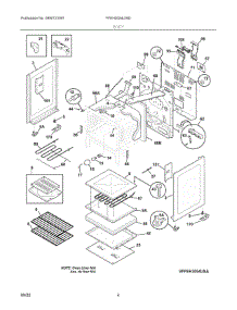 03 - Body parts for Electrolux Range FFEH3054UWD from AppliancePartsPros.com