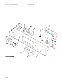 02 - Backguard parts for Electrolux Range FFEH3054UWD from AppliancePartsPros.com