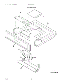 02 - Control Panel parts for Electrolux Refrigerator FFET2726TSC from AppliancePartsPros.com