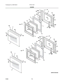 05 - Doors parts for Electrolux Refrigerator FFET2726TWC from AppliancePartsPros.com