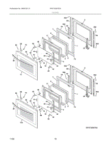 05 - Doors parts for Electrolux Wall Oven FFET3026TDE from AppliancePartsPros.com