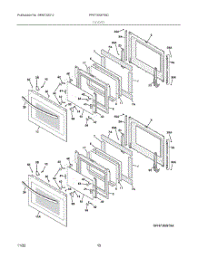 05 - Doors parts for Electrolux Wall Oven FFET3026TSD from AppliancePartsPros.com