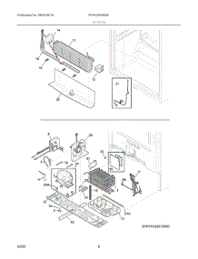 04 - System parts for Electrolux Freezer FFFH20F3WW1 from AppliancePartsPros.com