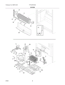 04 - System parts for Electrolux Freezer FFFU20F2VW4 from AppliancePartsPros.com
