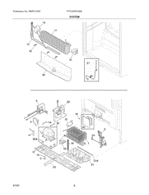 04 - System parts for Electrolux Freezer FFFU20F2VW5 from AppliancePartsPros.com