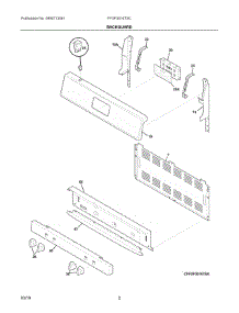 02 - Backguard parts for Electrolux Range FFGF3016TSC from AppliancePartsPros.com