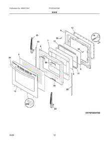 06 - Door parts for Electrolux Range FFGF3054TSE from AppliancePartsPros.com