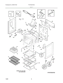 04 - Body parts for Electrolux Range FFGF3054TSG from AppliancePartsPros.com