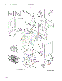 04 - Body parts for Electrolux Range FFGF3054TSH from AppliancePartsPros.com