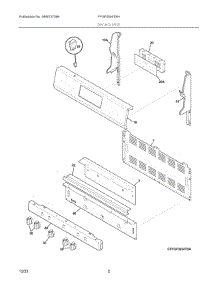 02 - Backguard parts for Electrolux Range FFGF3054TSH from AppliancePartsPros.com