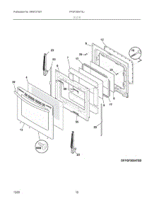 06 - Door parts for Electrolux Range FFGF3054TSJ from AppliancePartsPros.com