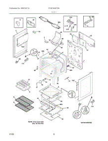 04 - Body parts for Electrolux Range FFGF3054TWH from AppliancePartsPros.com