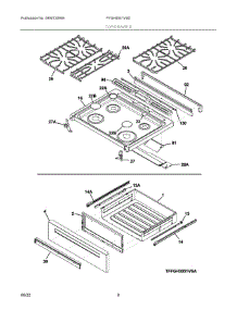 05 - Top / Drawer parts for Electrolux Range FFGH3051VSD from AppliancePartsPros.com