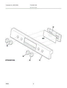 02 - Backguard parts for Electrolux Range FFGH3051VSD from AppliancePartsPros.com