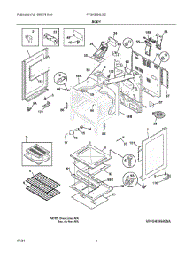 04 - Body parts for Electrolux Range FFGH3054USD from AppliancePartsPros.com