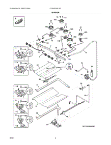 03 - Burner parts for Electrolux Range FFGH3054USD from AppliancePartsPros.com