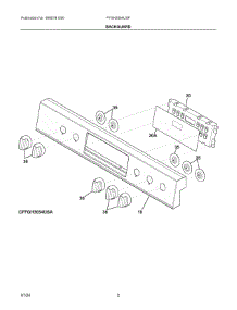 02 - Backguard parts for Electrolux Range FFGH3054USF from AppliancePartsPros.com