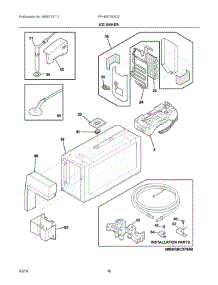 09 - Ice Maker parts for Electrolux Refrigerator FFHB2750TD2 from AppliancePartsPros.com