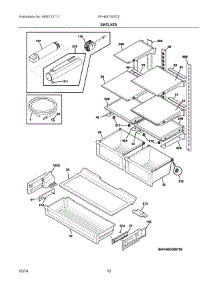05 - Shelves parts for Electrolux Refrigerator FFHB2750TD2 from AppliancePartsPros.com