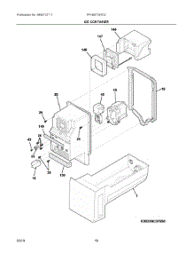 08 - Ice Container parts for Electrolux Refrigerator FFHB2750TD2 from AppliancePartsPros.com