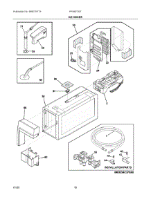 09 - Ice Maker parts for Electrolux Refrigerator FFHB2750TD6 from AppliancePartsPros.com