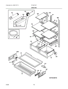 05 - Shelves parts for Electrolux Refrigerator FFHB2750TD6 from AppliancePartsPros.com