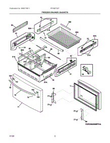02 - Freezer Drawer, Baskets parts for Electrolux Refrigerator FFHB2750TD7 from AppliancePartsPros.com