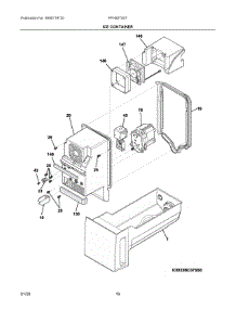 08 - Ice Container parts for Electrolux Refrigerator FFHB2750TD8 from AppliancePartsPros.com