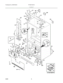 04 - Cabinet parts for Electrolux Refrigerator FFHB2750TE4 from AppliancePartsPros.com