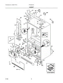 04 - Cabinet parts for Electrolux Refrigerator FFHB2750TE8 from AppliancePartsPros.com